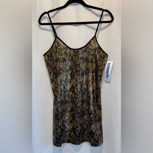 Women’s New Triangle crocodile skin pattern Night gown dress‎ Sleepskirt medium